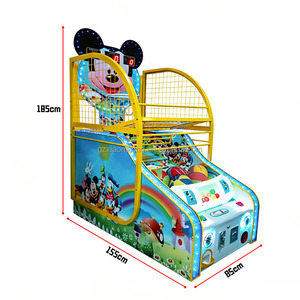 Macchina da Basket per Bambini a Tema Topolino con Funzione a Moneta, Ideale per Parchi Divertimento - Product Image 2