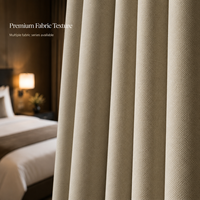 Rideaux occultants de haute qualité, couleur unie, plissés, pour hôtel, chambre, salon, bureau et projets sur mesure