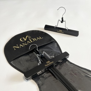 Perruque personnalisée de bonne qualité Pvc sac de rangement Extensions de cheveux sac d'emballage avec cintre - Product Image 5