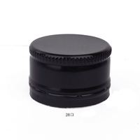 Gold Schwarz Silber 28mm Ropp Aluminium Schraub kappen für Braun glasflaschen