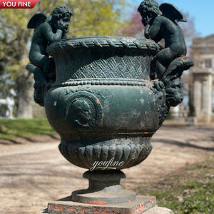 Vaso Fioriera da Giardino YOUFINE in Bronzo Verde a Forma <span class=keywords><strong>di</strong></span> Cherubino per Decorazione Paesaggistica <span class=keywords><strong>di</strong></span> Ville e Cortili - Product Image 4
