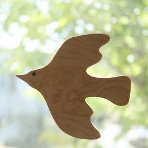 Decorazioni murali legno massello legno legno legno legno ciliegio decorazioni per la casa cuculo usignolo - Product Image 3