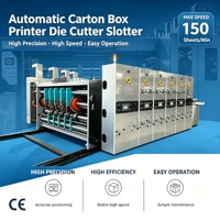 Machine de fabrication de boîtes en carton ondulé 1420 2 couleurs avec imprimante flexographique, découpeuse et rainureuse pour l'emballage des fruits et des appareils électroménagers