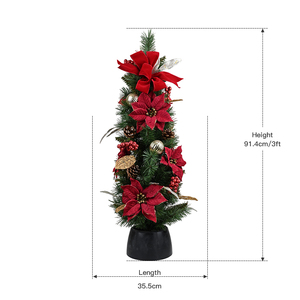 Decoraciones Navideñas Personalizadas de Fábrica, Árboles de Navidad de PVC y PE, Árboles Artificiales con Soporte para Interiores - Product Image 2