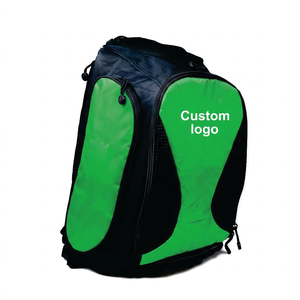Mochila Deportiva Personalizada con Logotipo, Verde y Negra, de Pana, con Cierre de Cremallera Resistente, Unisex, Informal, Capacidad de 40-55L - Product Image 1