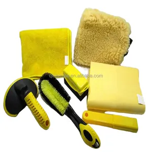 Kit de limpeza do carro, escova da roda do carro, escova do carro, Acessórios de limpeza Car Wash Tools Seat Brush Car Cleaning KIt