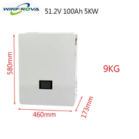 Boîtier de batterie LiFePO4 16 cellules JK BMS configurable, Bluetooth, mural, extensible, alimentation hors réseau, sortie 5 kWh, écran LCD, métal