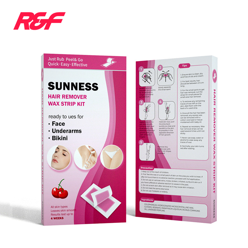 Sunness 40 шт./кор. Заводская распродажа вощеной бумаги полоски для депиляции восковые полоски для удаления волос