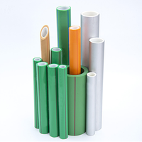 ISO 15874 PPR Tuyau PN20 20mm 25mm 32mm DN20 DN25 DN32 1/2 3/4 1 pouces D'eau En Plastique Pipe De PPR PPR Tube Pour L'eau Chaude Et Froide