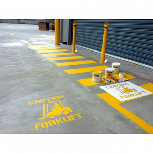 Pintura de plantillas para carreteras con pinturas acrílicas de pavimentación en frío para montacargas - Product Image 3