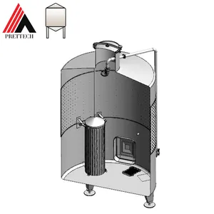 Customized cellar package Pump-over Type Wine Fermentation Tank Punchable Fermentation Tank suppliers