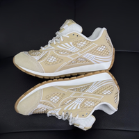 Nouvelles chaussures de sport décontractées A-Game Dad Shoes, couleur abricot, en maille mélangée, anti-odeur, à plateforme rehaussante, tendance et polyvalentes