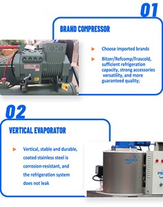 Ppefold Flake máy nước đá Trung Quốc làm cho mảnh máy nước đá Bán Hàng Để <span class=keywords><strong>Pak</strong></span> 2 tấn 5 t mỗi ngày Flake máy sản xuất nước đá - Product Image 3