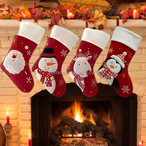 ถุงน่องลายคริสต์มาสสำหรับงานปัก - Product Image 5