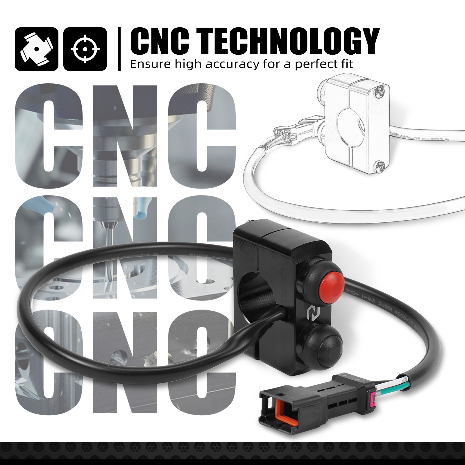 NICECNC Start/stop Switch for Husqvarna 2024-2025 Models