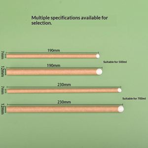 Pajitas de Papel Biodegradables Envueltas Individualmente, Ecológicas y Desechables, 25 Juegos para Uso en Restaurantes y Bebidas para Llevar - Product Image 3