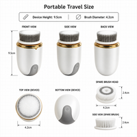 Nouveau masseur corporel électrique rotatif entièrement automatique de petite taille, fonction de relaxation musculaire, brosse nettoyante rechargeable et étanche
