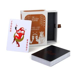 Personalized Bridge Size 4 Index 100 Plastic Coated Poker <b>Playing</b> <b>Cards</b> Custom - Product Image 4