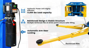 รถยกที่จอดรถสี่เสาน้ำหนัก6600ปอนด์บริการรถบรรทุกเก็บของในรถ4เสารอกอัตโนมัติสำหรับร้านซ่อมรถ - Product Image 5