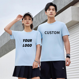 Camiseta Deportiva Personalizada para Hombre, de Alta Calidad, Transpirable, de Compresión, de Secado Rápido, Ropa Deportiva Informal, de Poliéster Sólido - Product Image 1