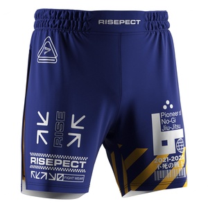 Shorts de combat MMA pour hommes avec doublure intérieure, fente haute, conception double couche, séchage rapide, coutures renforcées pour l'entraînement et le sparring - Product Image 4