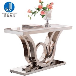 Mesa Consola de Entrada Estilo Europeo, Mesa Consola de Acero - Product Image 5