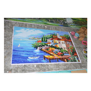 ZF mejor calidad personalizado mosaico pintura al óleo azulejo de la pared <span class=keywords><strong>precio</strong></span> por <span class=keywords><strong>metro</strong></span> cuadrado 3D pared arte decoración mosaico arte murales para la venta - Product Image 3