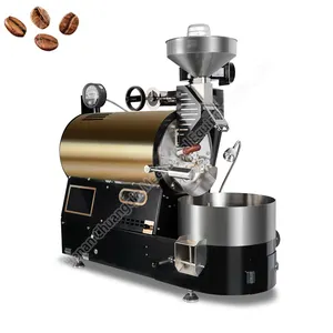 Sıcak hava kavurma makineleri yüksek kaliteli fasulye açık gaz elektrikli kahve kavurma makinesi makinesi