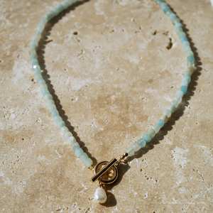 Zooying Dainty apatie หินอัญมณีสร้อยคอมุกน้ำจืดสไตล์บาร็อคเครื่องประดับที่ดี - Product Image 4