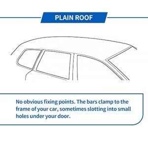 Barres transversales de toit en aluminium et acier avec serrures, ajustement universel pour SUV, berlines, fourgonnettes, installation facile, support de bagages tout-terrain 4x4 - Product Image 5