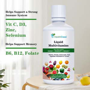 Vitamines liquides énergisantes personnalisées en gros, multivitamines liquides orales, vitamines B6 B12, soutien de la santé cardiaque, multivitamines sans gluten - Product Image 2