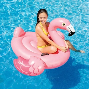 <span class=keywords><strong>INTEX</strong></span> 57558 Flotteur gonflable géant pour piscine, plage, extérieur, rose, équipement de jeu aquatique gonflable, flotteur de piscine flamant rose - Product Image 3