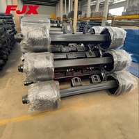 Ensemble d'essieux de semi-remorque de type allemand JUXIN, capacité 12-18 tonnes, longueur de chenilles personnalisée