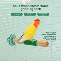 Bâton de ponçage de perche d'oiseau écologique support de meulage de griffe de perroquet avec fournitures de perroquet de broyeur de bec d'ongle