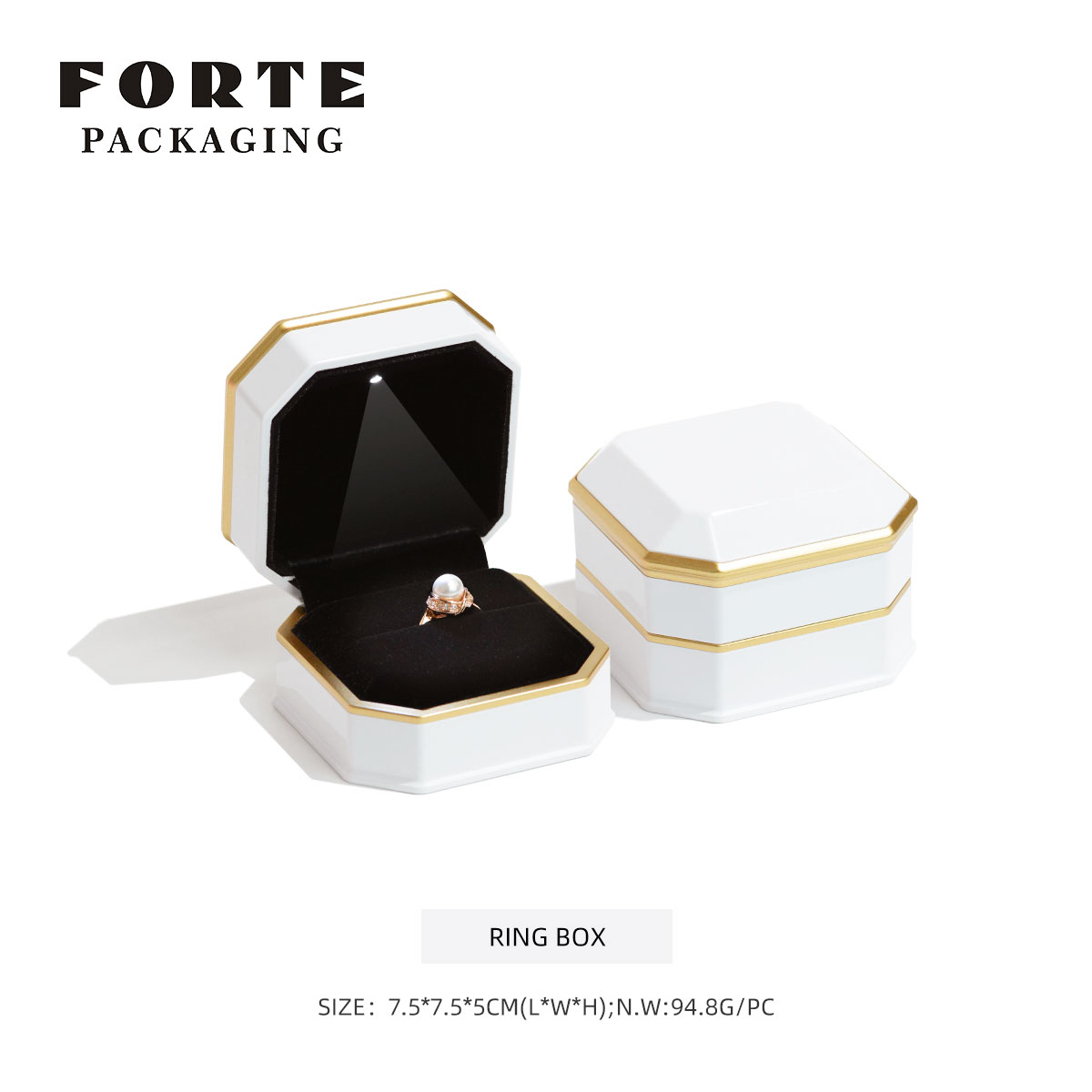 White Ring Box