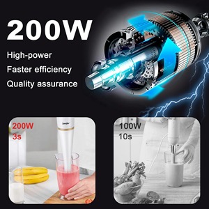 Sonifer SF-8103 New thiết bị nhà bếp 2 tốc độ công suất cao 200 Wát động cơ máy ép trái cây nhựa giá rẻ Tay Máy xay sinh tố - Product Image 2