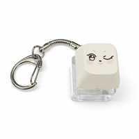 Wholesale Custom Keyboard Keychain Acrylic Keycap Keyring OEM ODM Factory Manufacturer