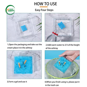 Cendriers portables jetables en plastique avec sable anti-<span class=keywords><strong>fumée</strong></span> inodore et soluble dans l'eau pour les voyages et les événements - Product Image 6