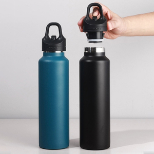 24oz Stainless Steel 8-color Leak-proof Vacuum Insulated Gym Outdoor Tumbler Standard Mouth Lid Food Grade Portable Bottles - Product Image 5