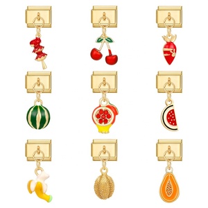 Pulseras de Moda Creativas Italianas Hechas a Mano con Accesorios Inspirados en Frutas y Verduras - Product Image 3