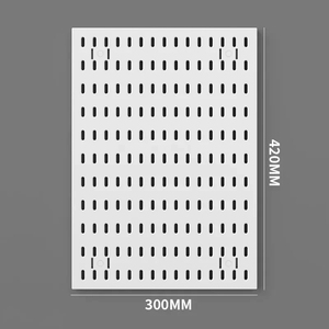 Organizer da parete mensola mensola per ripiano da cucina pannelli per Garage da esposizione porta porta fai da te portaoggetti perforato - Product Image 4