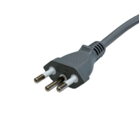 Cable de Alimentación con Conexión a Tierra de 3 Pines Estándar Brasileño C13 NBR 14136 H05VV-F 3G para Monitor de Computadora, TV, Impresora, Electrodomésticos