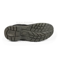 Bottes de sécurité Cowboy en cuir véritable pour hommes avec embout en acier et semelle solide en PU pour la protection des pieds