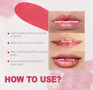 Private Label Vegan Cruelty Free Lip Tint Peel Off Your Logo Non-Sticky Waterproof Lip Peel Off Stain And Liner - Product Image 6