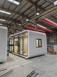 Buiten Stalen Container Huis Capsule Villa Prefab Prefab Zomerhuis Met Modern <span class=keywords><strong>Design</strong></span> En Waterdichte Kenmerken - Product Image 2