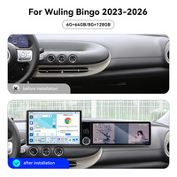 ZWNAV Pantalla de 13.1"+12.3" para Wuling Bingo 2023-2026, Android 15, Carplay Inalámbrico, DSP, GPS, Navegador, Radio para Auto, Estéreo, 4G, WiFi, 360, OEM