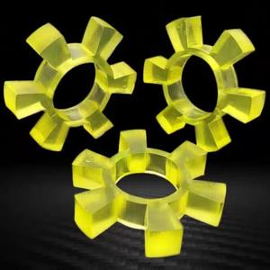 Poliuretano hexágono almofada flexível acoplamento anel de borracha hexágono T encosto pino contra roda almofada de borracha - Product Image 1