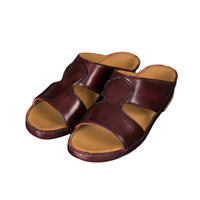 Sandalias Árabes SHIKOL de Cuero Genuino Premium para Hombre, con Logotipo Personalizado, Sandalias Tradicionales Árabes de Punta Abierta, Fabricante