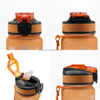 Bouteille d'eau en PC sans BPA de 32 oz avec marqueur de temps et logo, design motivant pour la gym et les activités de plein air, idéale pour le lait - Vente en gros