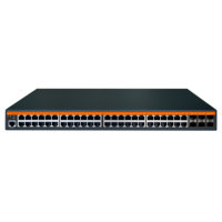 Conmutador Ethernet gestionado TiNCAM 1U de 48 puertos 10/100/1000Base-T, 6 puertos Gigabit SFP, capa 2, WEB, QOS, SNMP, para empresas, en stock.